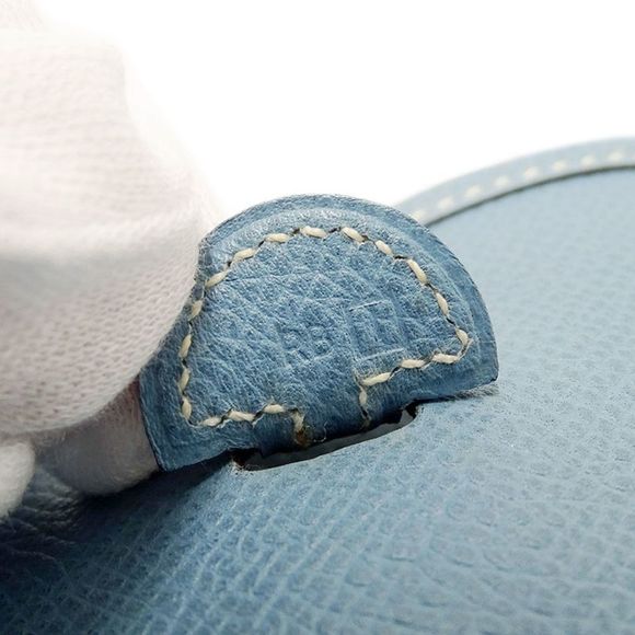 Hermes Shoulder Bag PM Short Blue Jean Silver Hardware - Picture 7 of 7